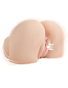 Телесный мастурбатор-полуторс с вибрацией и эффектом всасывания Back That Ass Up фото в интим магазине Love Boat