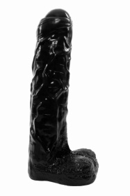 Черный реалистичный фаллоимитатор-гигант - 65 см. фото в интим магазине Love Boat
