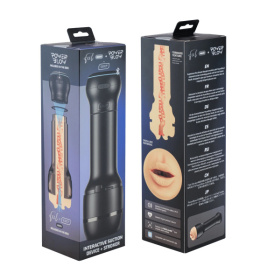 Набор PowerBlow   Feel Stroker Mouth: мастурбатор-ротик и интерактивная насадка