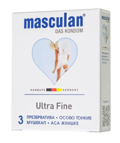 Особо тонкие презервативы Masculan Ultra Fine - 3 шт. фото в интим магазине Love Boat