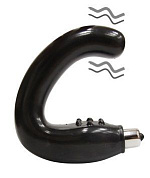 Чёрный массажёр простаты серии Sex Expert фото в интим магазине Love Boat