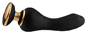 Черный вибростимулятор SANYA - 18,5 см. фото в интим магазине Love Boat
