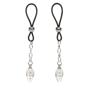 
Подвески на соски с прозрачными капельками Non-Piercing Nipple Jewelry Crystal Teardrop фото в интим магазине Love Boat