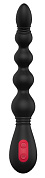 Черный вибромассажер для анальной стимуляции ANAL FLEXI BEADS - 21 см. фото в интим магазине Love Boat