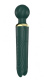 Зеленый двусторонний вибратор-wand Secwell - 22 см.