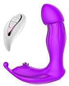 Фиолетовый вибратор WaveGod с пультом ДУ фото в интим магазине Love Boat
