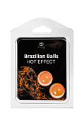 Набор из 2 шариков с массажным маслом Brazilian Balls с разогревающим эффектом фото в интим магазине Love Boat