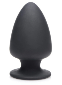 Черная мягкая анальная пробка Squeezable Small Anal Plug - 9 см. фото в интим магазине Love Boat