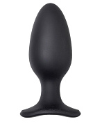 Черная анальная вибропробка HUSH 2 Size L - 12,1 см. фото в интим магазине Love Boat