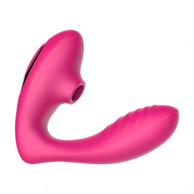 Розовый вибромассажер Clitoral Sucking Vibrator OG для стимуляции клитора и точки G фото в интим магазине Love Boat