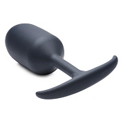 Черная анальная пробка с утяжелением Premium Silicone Weighted Anal Plug XL - 16,8 см. фото в интим магазине Love Boat