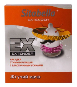 Стимулирующая насадка Sitabella Extender  Жгучий мачо  фото в интим магазине Love Boat