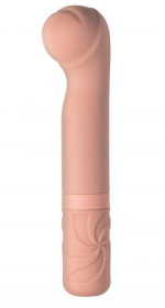 Бежевый мини-вибратор Rocky’s Fairy Mallet - 14,7 см. фото в секс шопе Love Boat