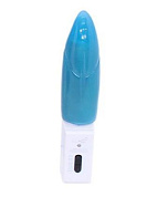 Голубой мини-вибратор с гладкой поверхностью Hungry Morsels - 15 см. фото в секс шопе Love Boat
