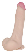 Телесный вибратор-реалистик NEOSKINUM - 22 см. фото в интим магазине Love Boat