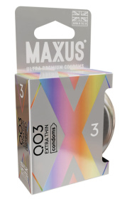 Экстремально тонкие презервативы в железном кейсе MAXUS 003 Extra Thin - 3 шт.