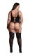 Эффектный боди-комбинезон Elara VII Bodystocking with Open Cups