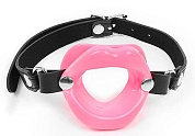 
Розовый кляп-губки на черном ремешке фото в интим магазине Love Boat