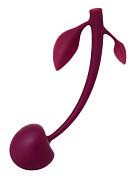 Бордовая вагинальная вишенка WILD CHERRY - 14,5 см. фото в интим магазине Love Boat
