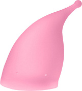 Розовая менструальная чаша Vital Cup L фото в интим магазине Love Boat