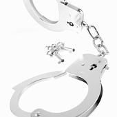 Металлические серебристые наручники Designer Metal Handcuffs