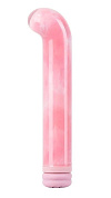 Розовый компактный вибратор из стекла Magic Cane - 12 см. фото в секс шопе Love Boat