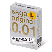 Презервативы Sagami Original 0.01 L-size увеличенного размера - 2 шт. фото в интим магазине Love Boat