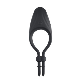 Черное эрекционное вибролассо Perfect Fit