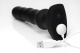 Черный вибратор с волнообразным движением Silicone Vibrating   Squirming Plug with Remote Control - 19,5 см.