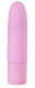 Розовый силиконовый мини-вибратор - 10 см.
