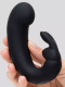 Черный мини-вибратор  кролик  Sensation Rechargeable G-Spot Rabbit Vibrator - 11,4 см.