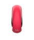 Красный клиторальный массажер с функцией постукивания