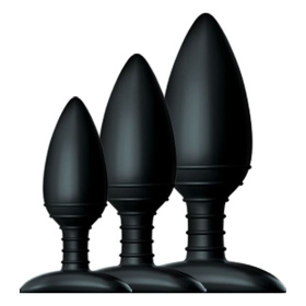 Набор из 3 черных анальных втулок NEXUS BUTT PLUG TRIO SET фото в интим магазине Love Boat