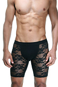 Мужские трусы-боксеры с кружевным вставками Doreanse Black Lace фото в интим магазине Love Boat