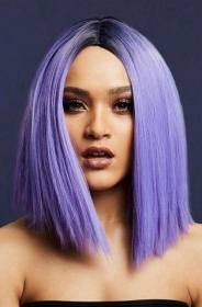 Фиолетовый парик  Кайли  фото в интим магазине Love Boat