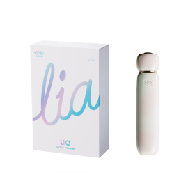 Бежевый вакуумный стимулятор клитора Lia