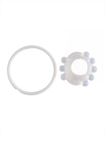 Эрекционное кольцо со стимулирующими шариками сверху и снизу