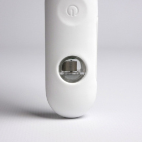 Белое эрекционное виброкольцо с пультом ДУ