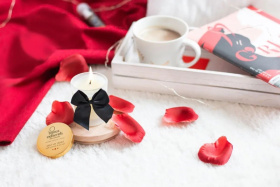 Массажная свеча Melt My Heart с ароматом карамели - 70 мл.