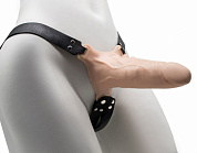 Пустотелый фаллопротез с бондажом - 18 см. фото в интим магазине Love Boat