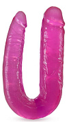 Розовый двусторонний фаллоимитатор Double Headed Dildo - 45 см. фото в интим магазине Love Boat