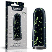 Мини-вибратор Rechargeable Glow-in-the-dark Music Massager - 8,5 см. фото в интим магазине Love Boat