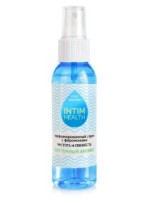 Парфюмированный спрей Intim Health для нижнего белья и тела с цветочным ароматом - 95 мл. фото в интим магазине Love Boat
