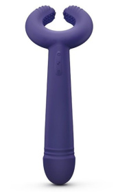 Темно-синий вибратор для пар Please Me Multi Vibrator фото в интернет магазине Love Boat