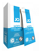 Лубрикант на водной основе JO Personal Lubricant H2O - 12 саше по 10 мл. фото в интим магазине Love Boat