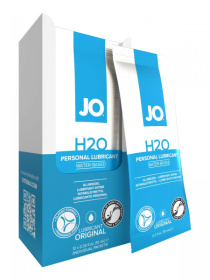 Лубрикант на водной основе JO Personal Lubricant H2O - 12 саше по 10 мл. фото в интим магазине Love Boat