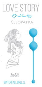 Голубые вагинальные шарики Cleopatra Waterfall Breeze фото в интим магазине Love Boat