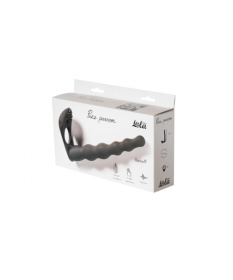 Черная вибронасадка для двойного проникновения Farnell - 17 см.