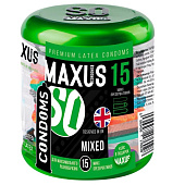 Презервативы MAXUS Mixed - 15 шт.