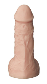 Телесный фаллоудлинитель с мошонкой Cock Next - 19 см.